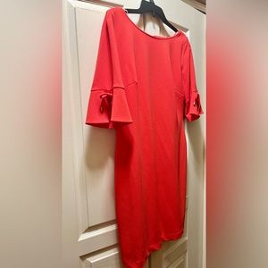 Women’s Dress. Business or for a night out! Beautiful coral red color